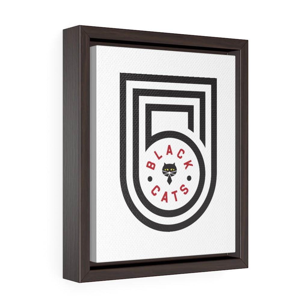 Black Cats Framed Canvas